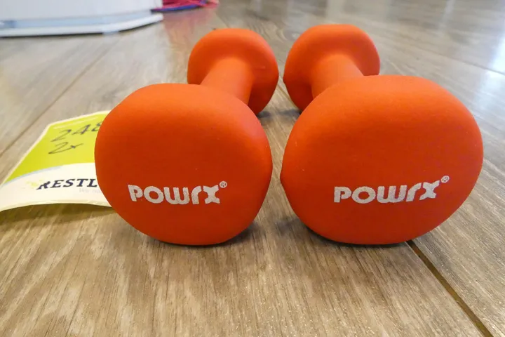 1 Paar Powrx Kurzhanteln, 1,0 kg, rot
